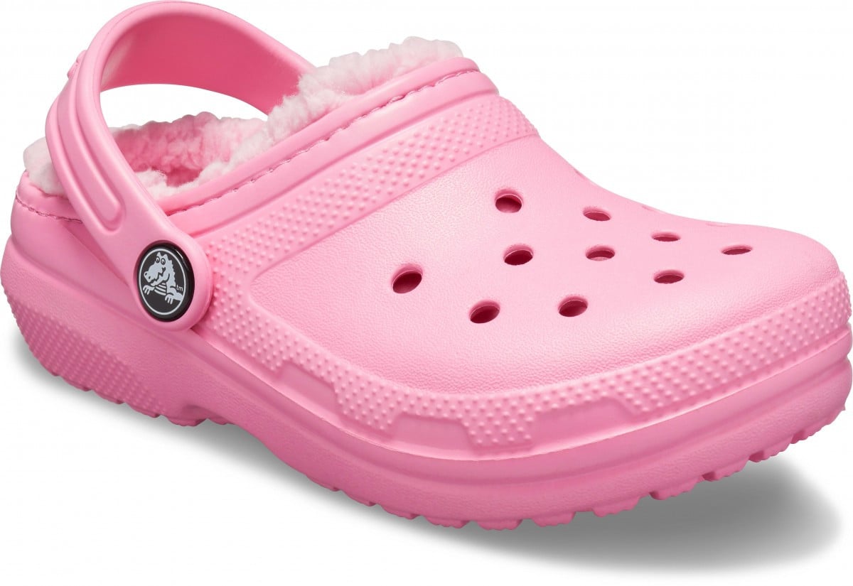 Saboti Crocs Classic Lined Kids Roz - Pink Lemonade - poza 2