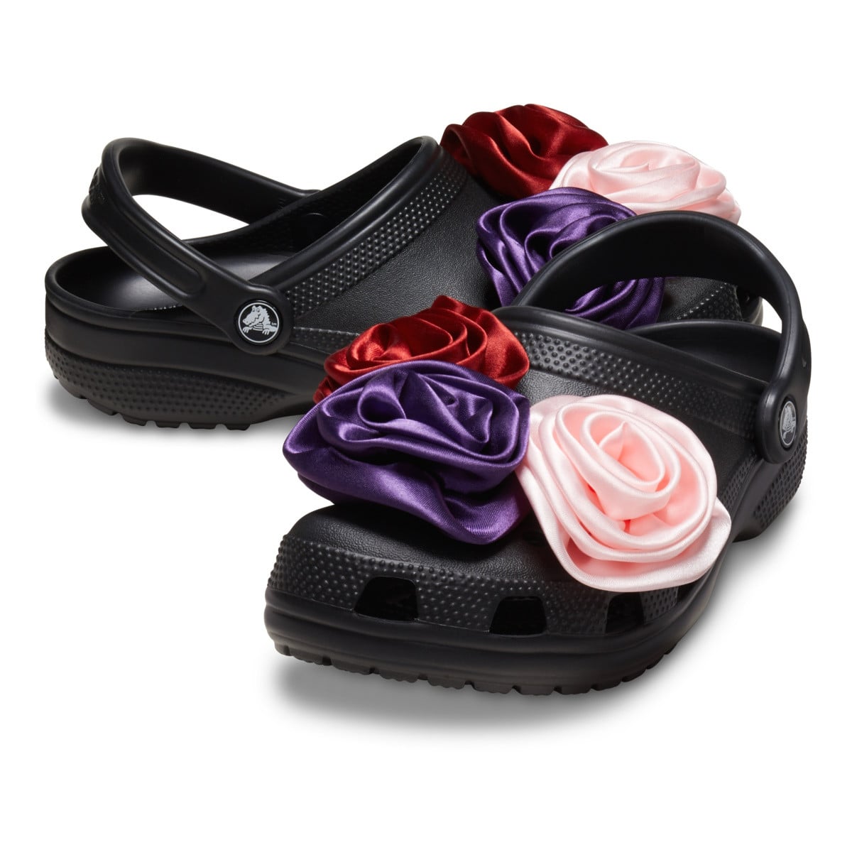 Saboti Crocs Classic Rosette Clog Negru - Black - poza 4