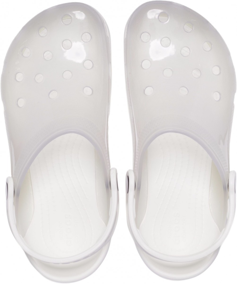 Saboti Crocs Classic Translucent Clog Alb - White - poza 3