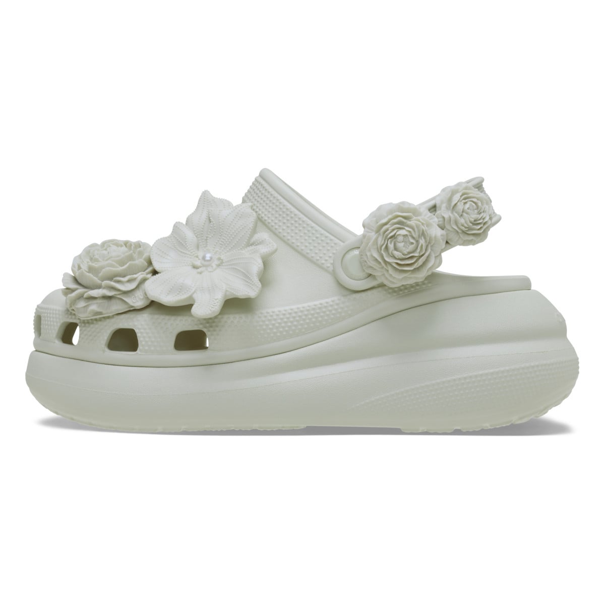 Saboți Crocs Crush Bouquet Clog Bej - Linen - poza 3