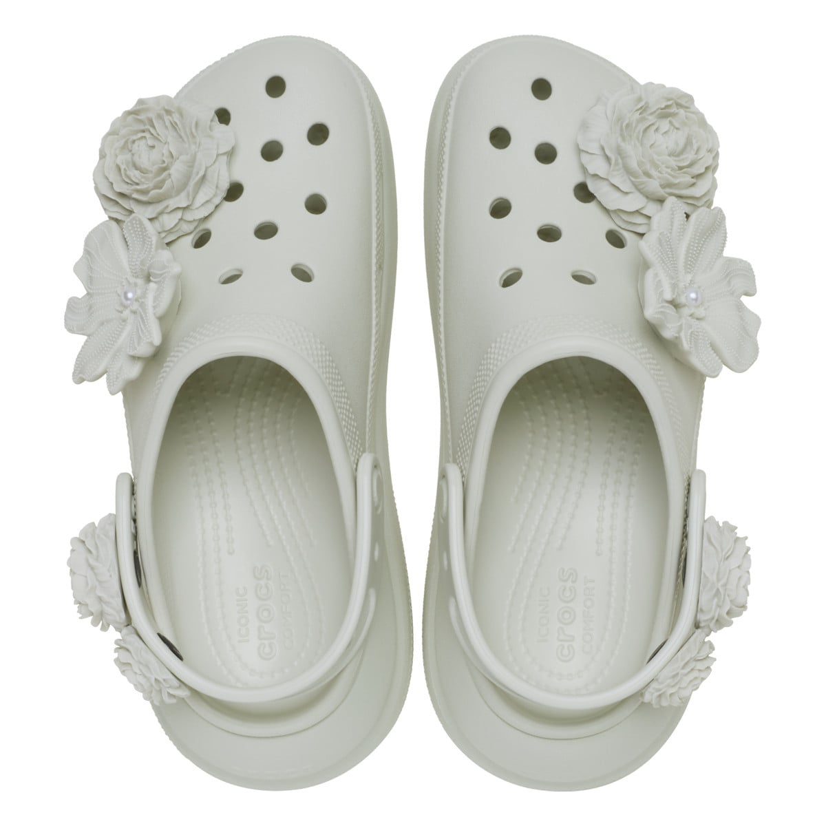 Saboți Crocs Crush Bouquet Clog Bej - Linen - poza 5