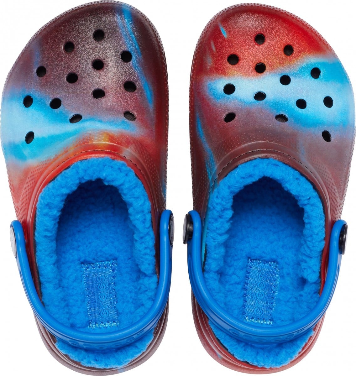 Saboți Crocs Kids' Classic Lined Out of this World Clog Albastru - Bright Cobalt - poza 3