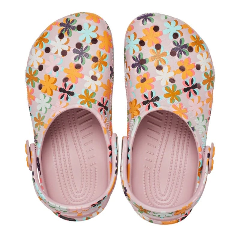 Saboți Crocs Toddler Classic Retro Summer Clog Mov - Mauve - poza 4