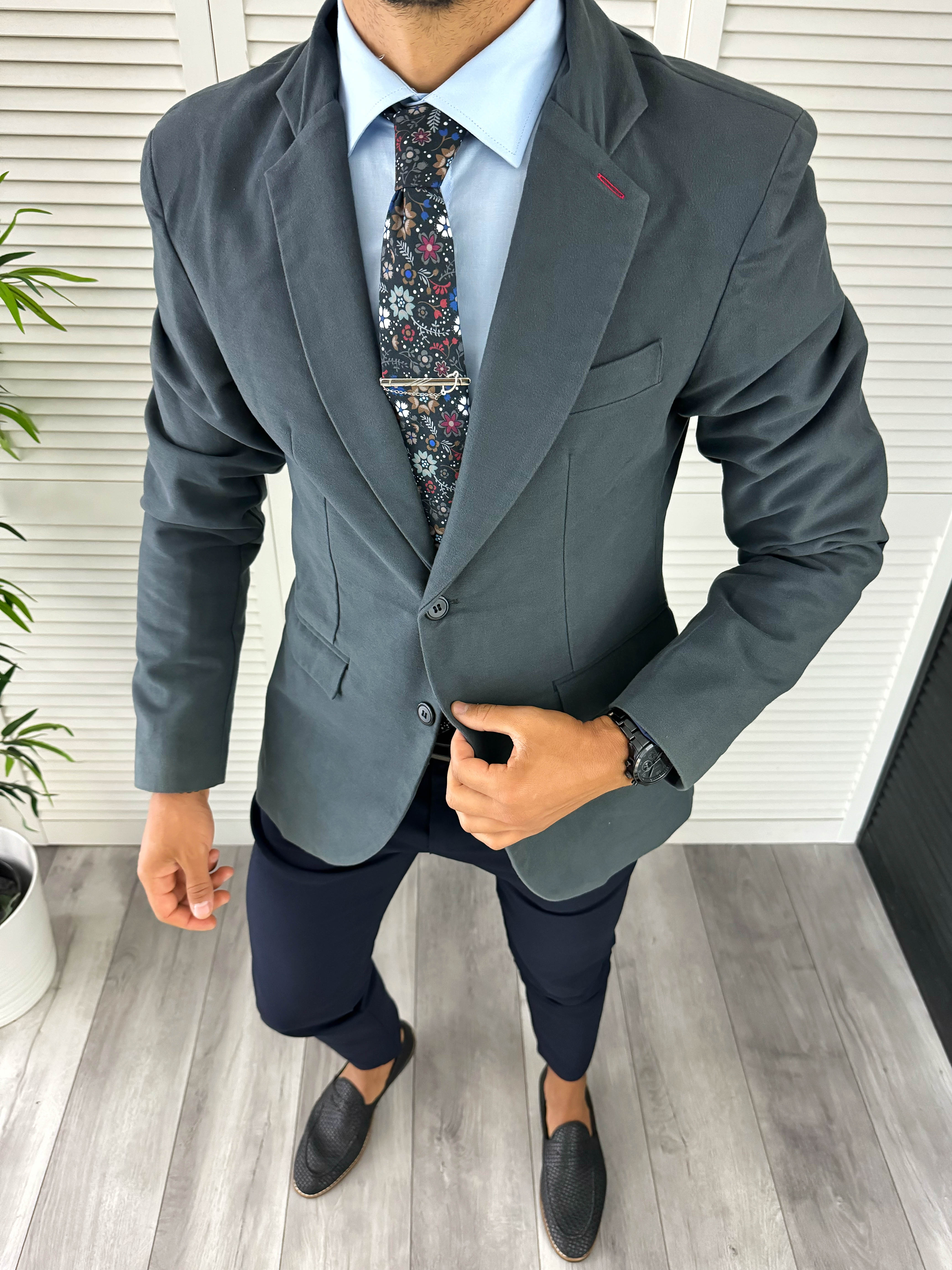 Sacou barbati slim fit 12834 D6-5.1