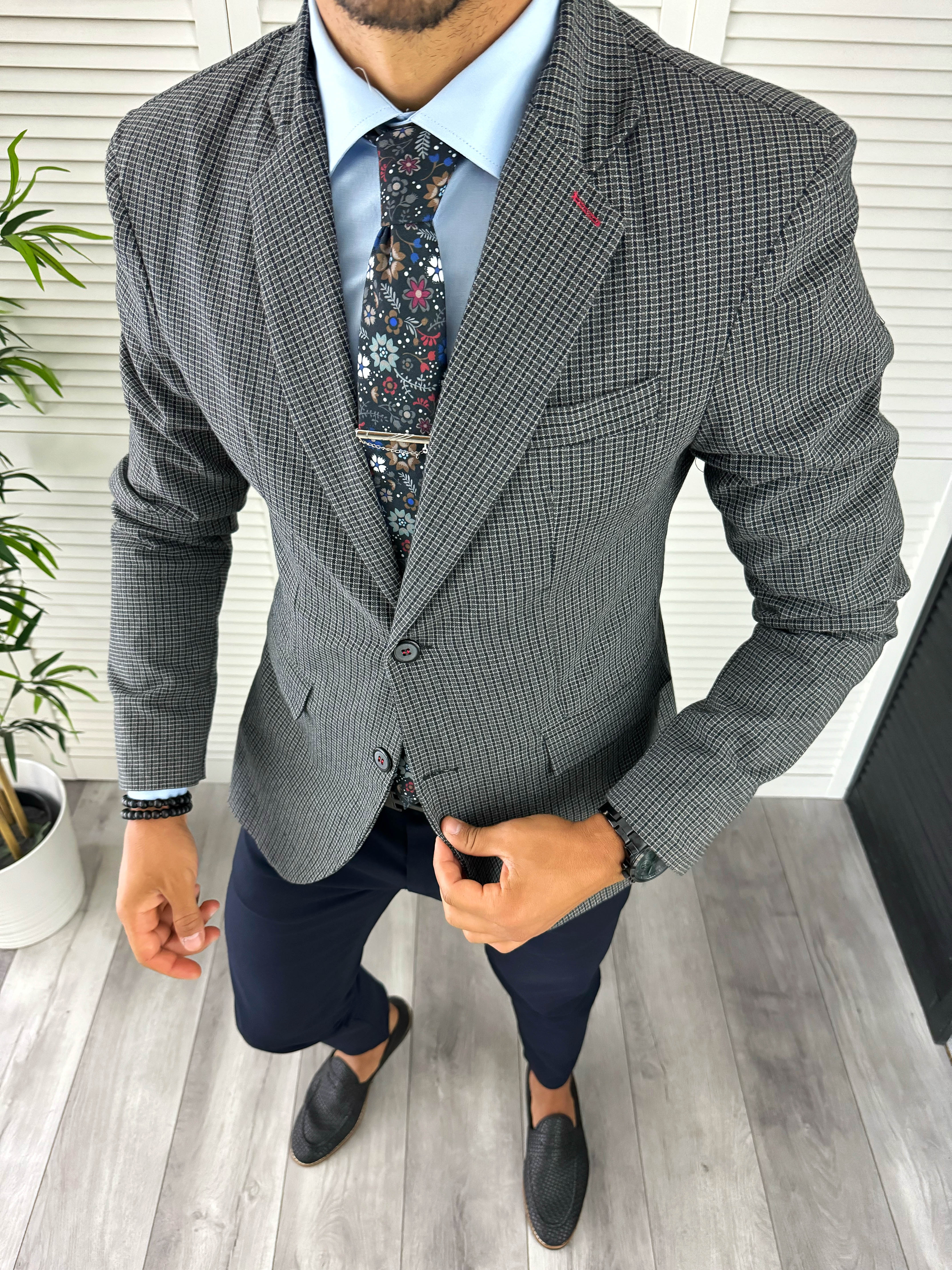 Sacou barbati slim fit 12837 D3-4.4