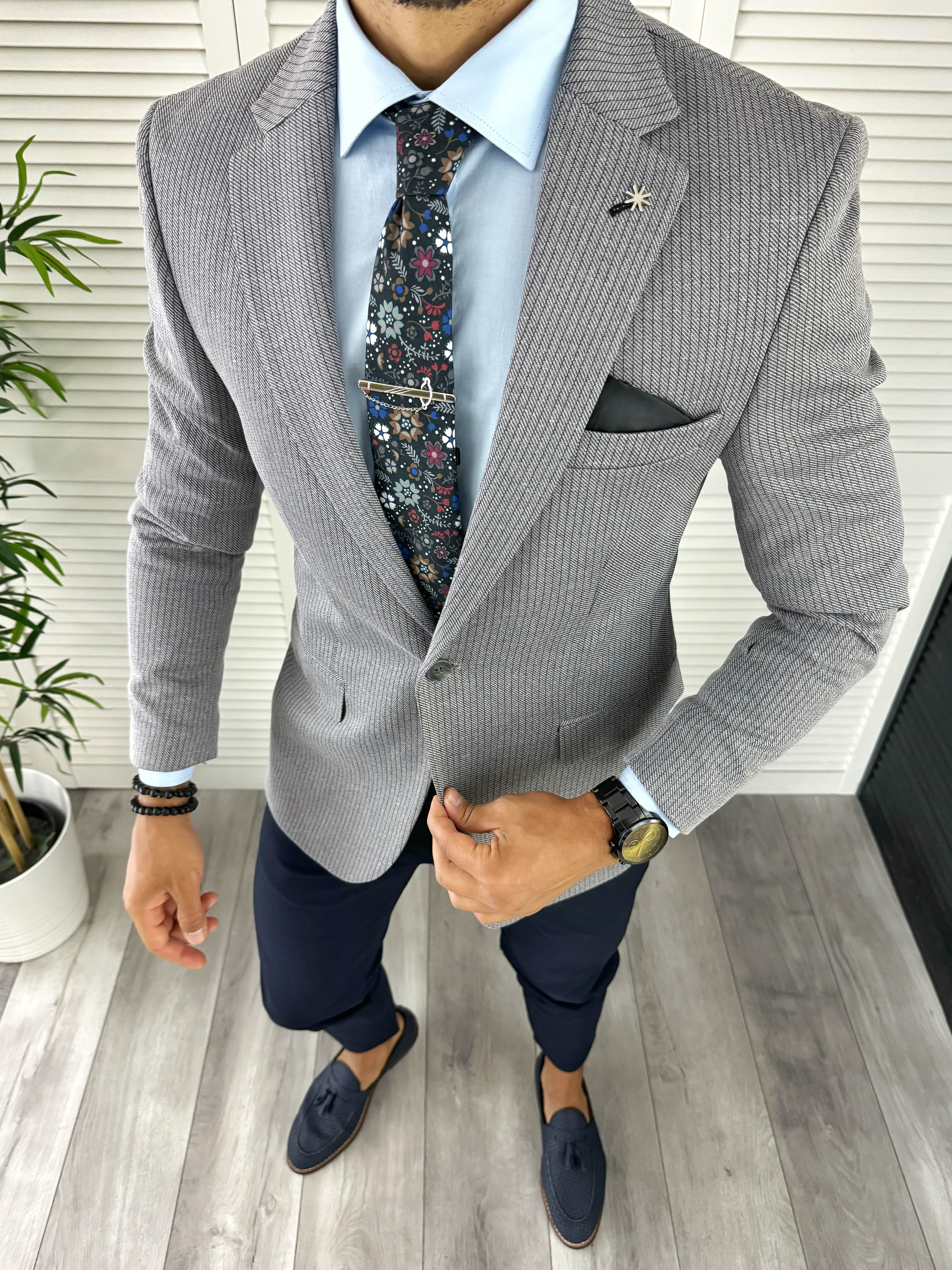 Sacou barbati slim fit 12843 D6-3.3