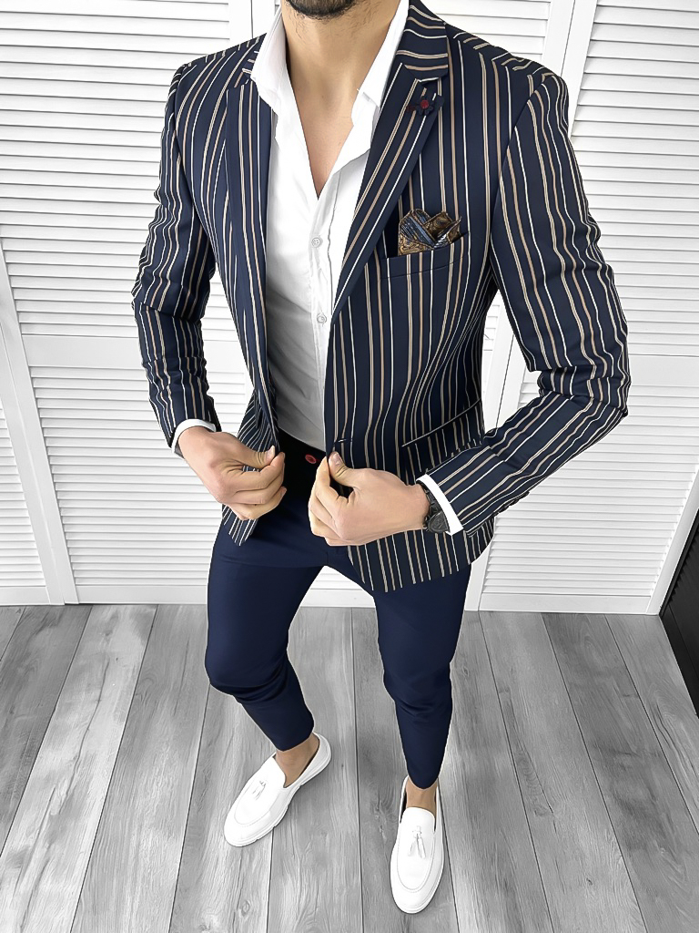 Sacou barbati slim fit 2220 D2-1.1