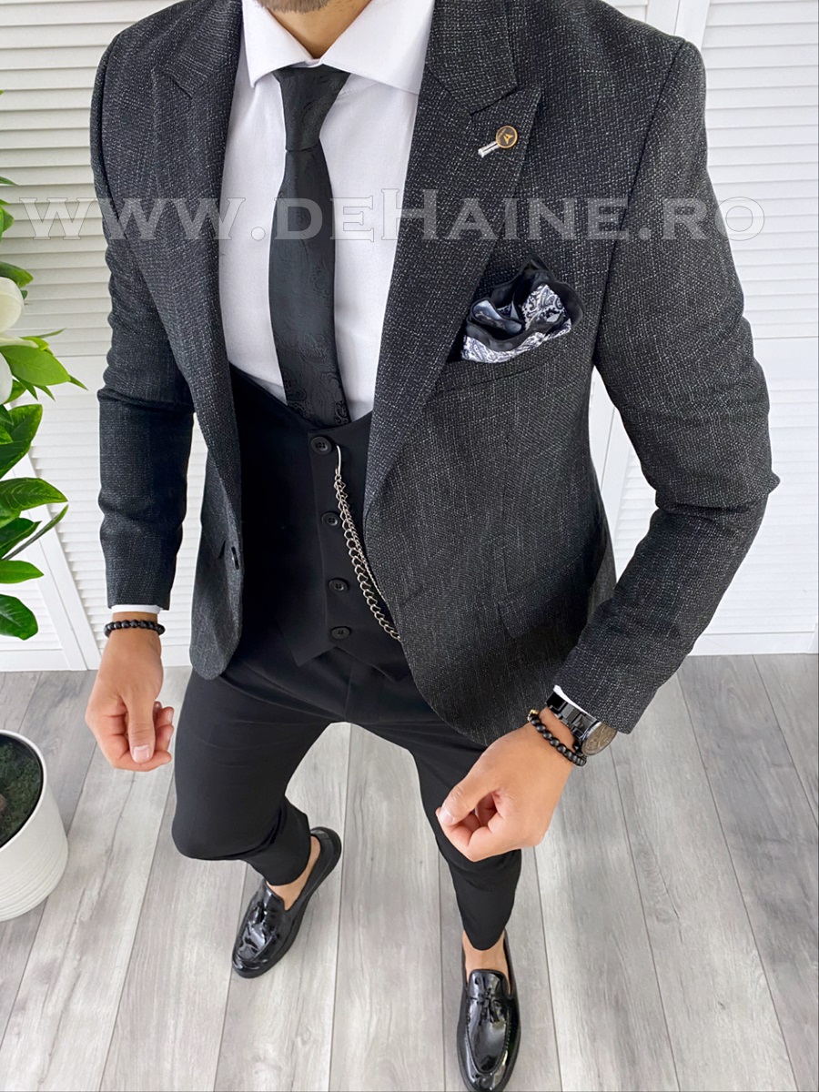 Sacou barbati slim fit B4989 O1-4.3