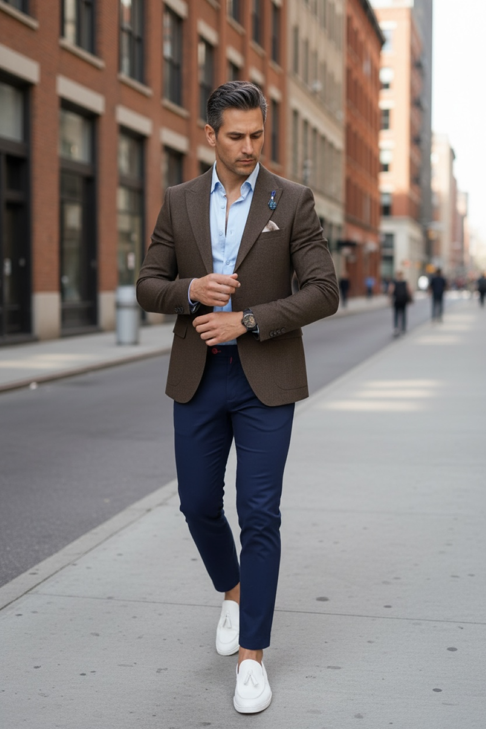 Sacou barbati slim fit CU DEFECT DEF1789 O3-2.2