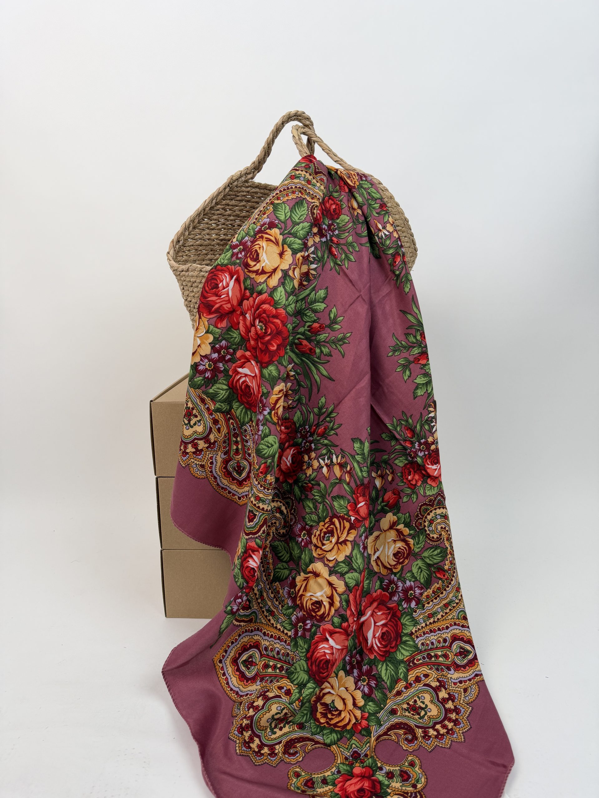 Șal cu imprimeu floral distinctiv TM2398
