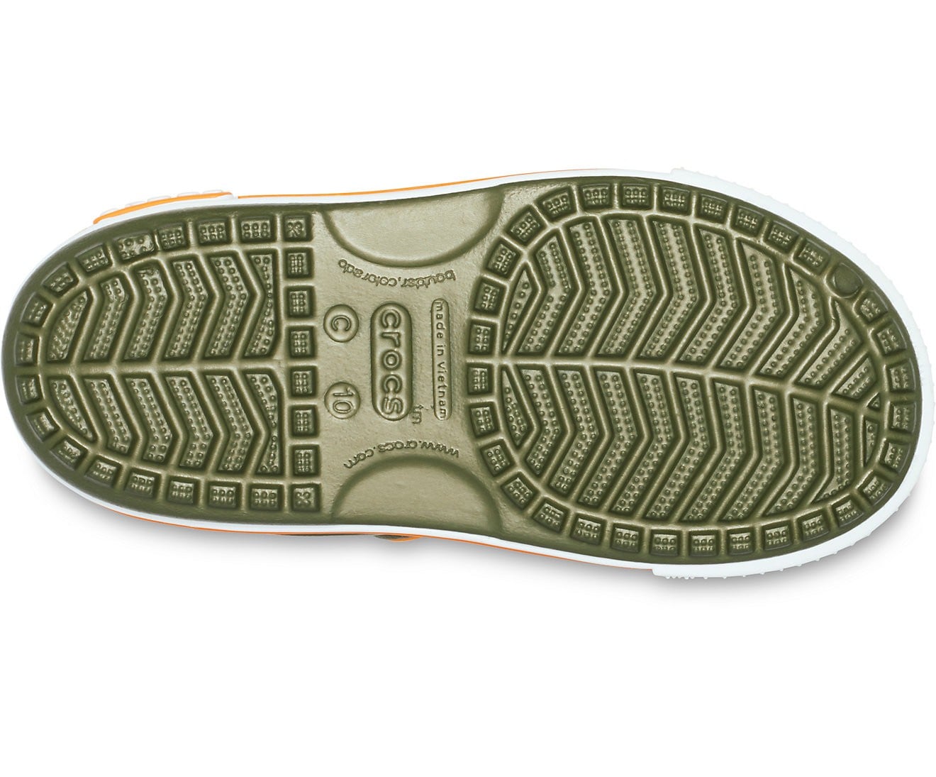 Sandale Crocs Crocband II Sandal Kids Verde - Army Green - poza 4