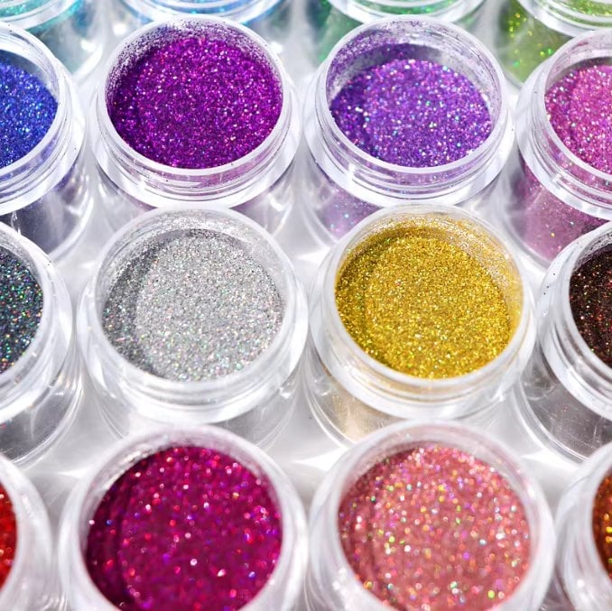 Set 20 sclipici unghii Marquise, GLITTER04, Multicolor - poza 2