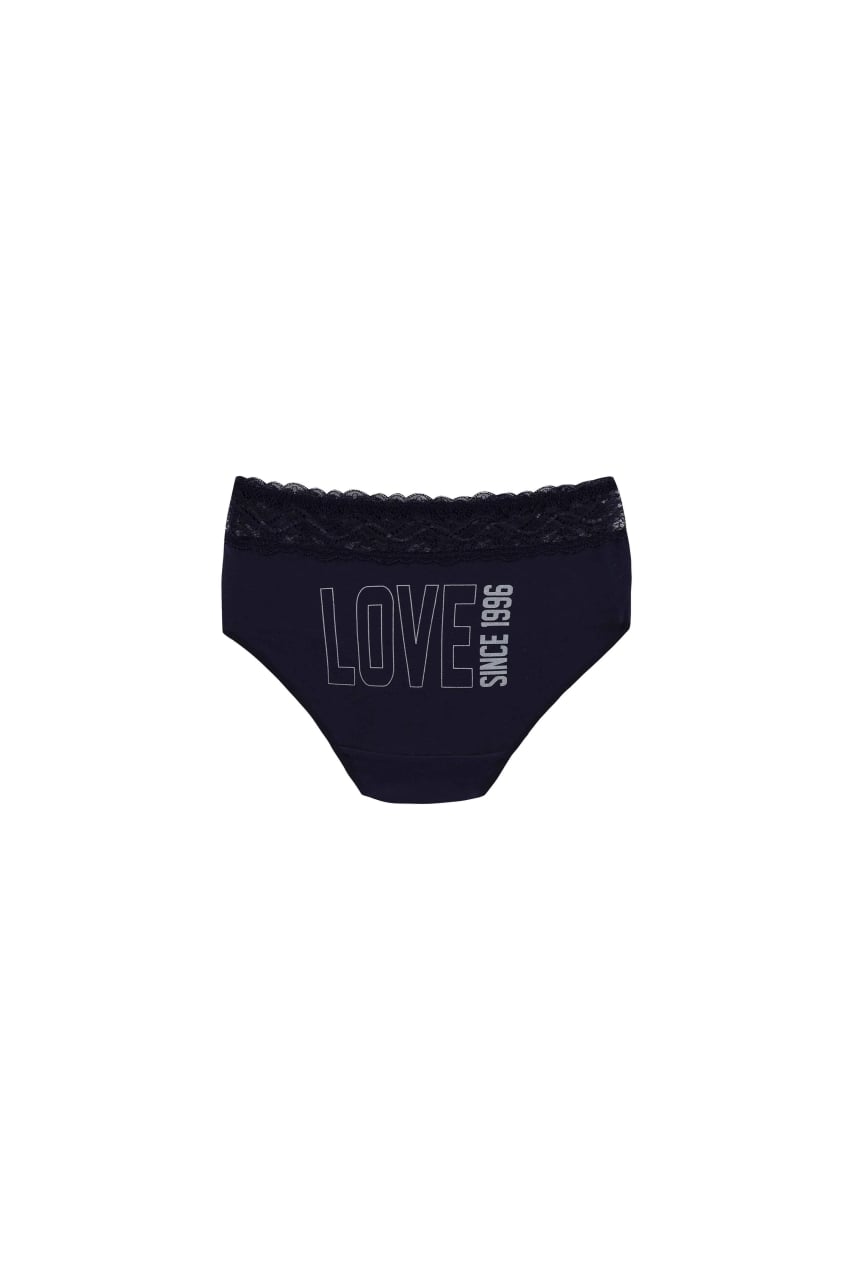 Set 5 perechi de chiloti din bumbac, cu dantela, pentru dama, 32000, Multicolor - poza 5