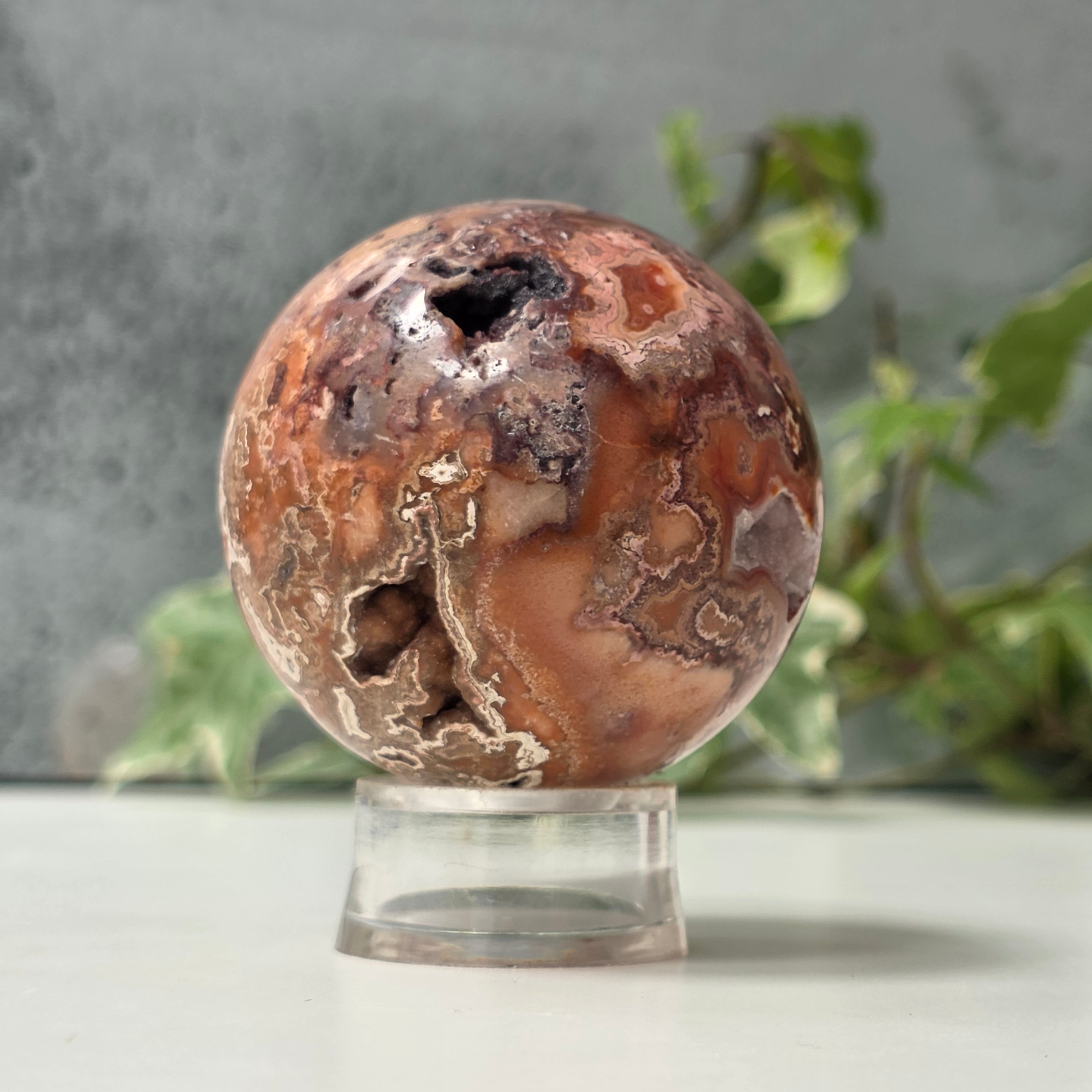Sfera agat Crazy Lace model 1