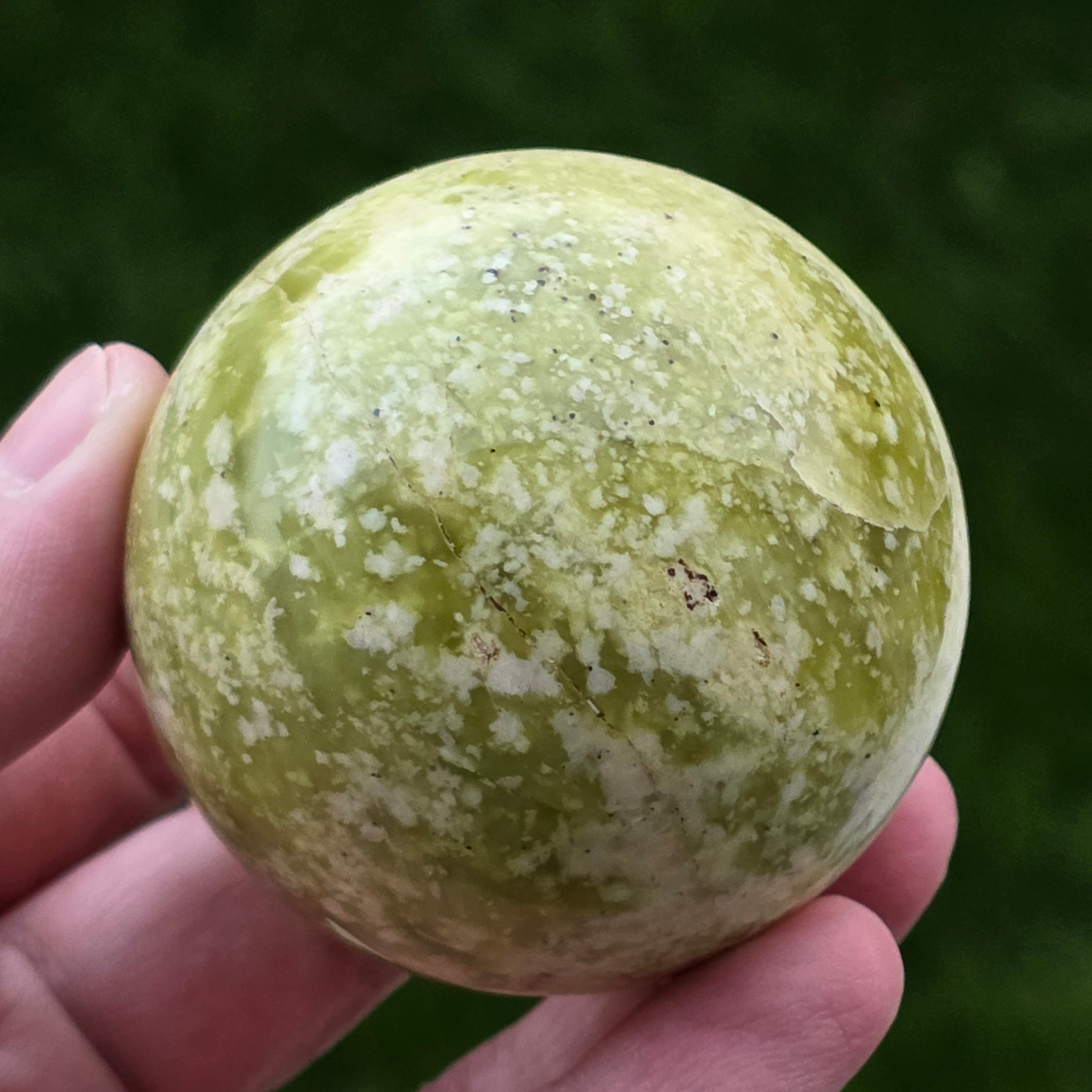 Sfera serpentin galben | Model 6