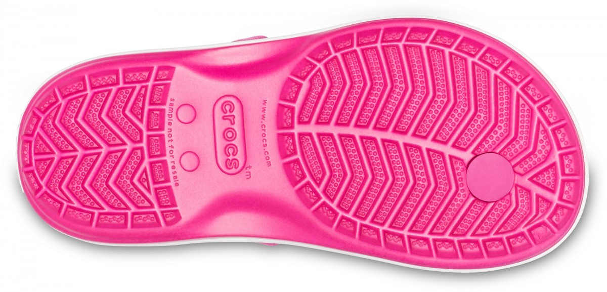 Slapi Crocs Kids' Crocband Strap Flip Roz - Candy Pink - poza 3