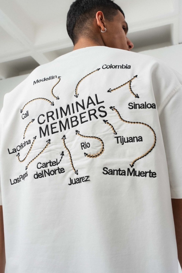 TRICOU OVERSIZE CRIMINAL MEMBERS – WHITE TSES9(238) (MĂRIME: S)