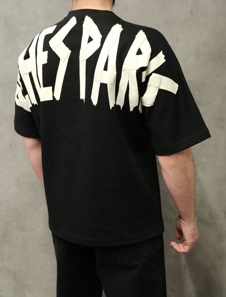 TRICOU OVERSIZED RICHES PARIS BLACK TSAS475(1019-1) (MĂRIME: S)