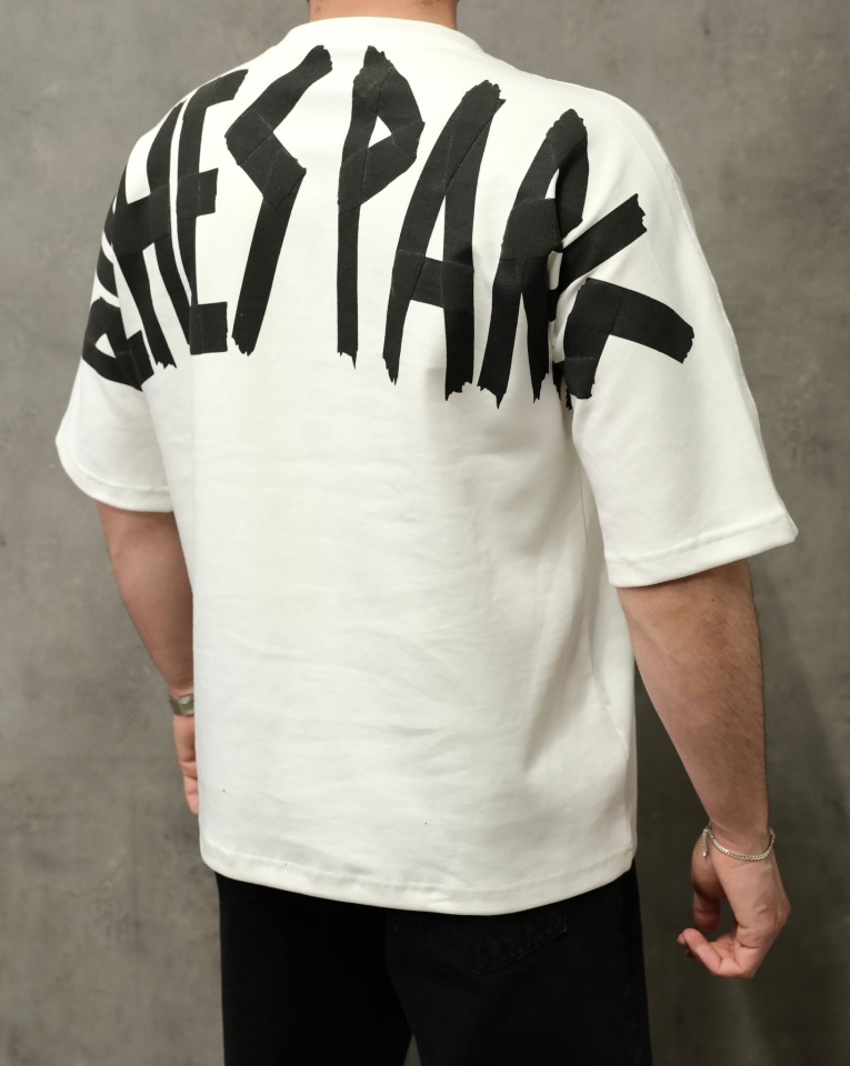 TRICOU OVERSIZED RICHES PARIS ECRU TSAS474(1019-1) (MĂRIME: L)