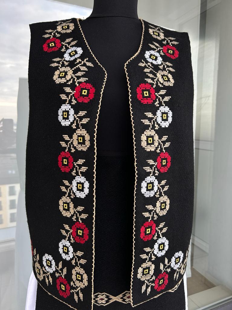 Vestă tradițională femei TM419 - motive florale - - XXL