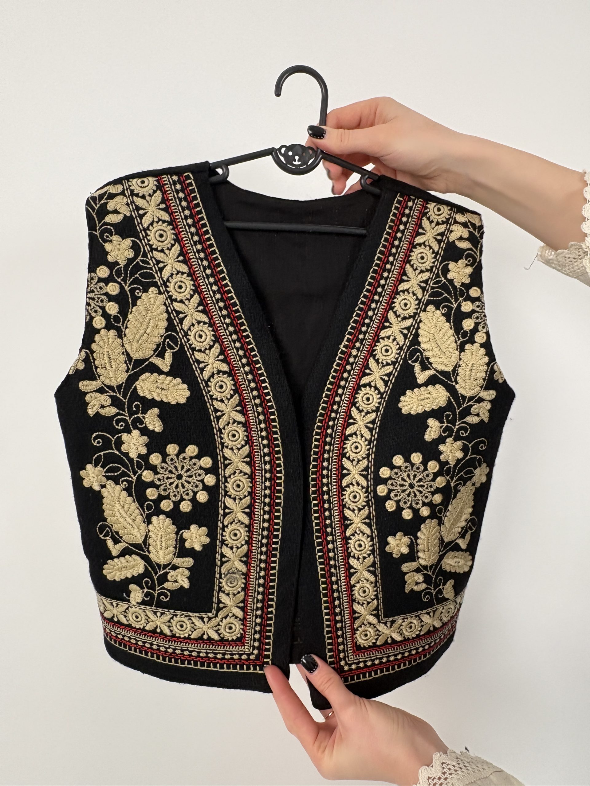 Vestă tradițională fete TM2285 -motive florale- - 4
